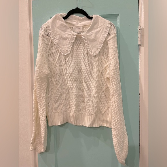 NWT Line & Dot white sweater, size M - Picture 9 of 11